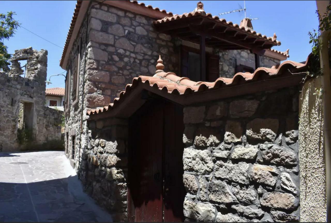 Wood And Stone In The Path Of Lava Villa Antissa Bagian luar foto